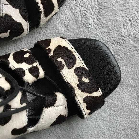 SENSO Rhiannon III Cow Hair Lace-up Heel Chalk - Picture 8 of 11